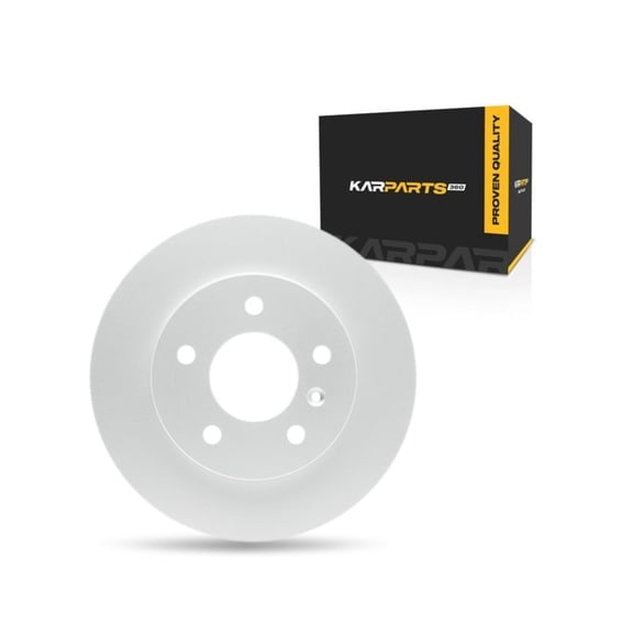 KarParts360 For Chevy Impala 2011 12 13 14 15 2016 Brake Rotor Set Rear | Cast Iron | Solid Rotor | Plain | 5 Lug Holes