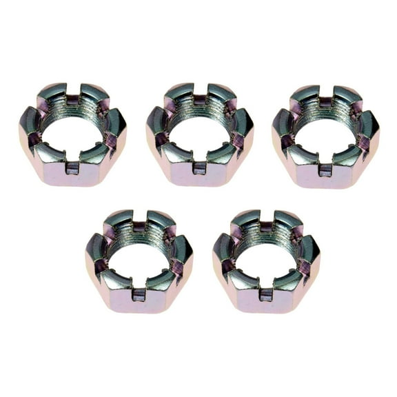 KarParts360 For Chevy S10 Blazer 1990 91 92 93 1994 Spindle Nuts | 5 Pieces | 1-1/16 Inches Hex Size | 3/4-20 Thread Size | Replacement For 378137