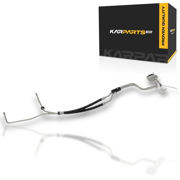 KarParts360 For Chevy Silverado 1500 2007-2013 Oil Cooler Hose Assembly Metal | Quick Connect | Block End 2 | Replacement For 84828848