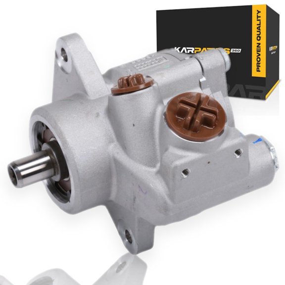 KarParts360 For Chevy Silverado 6500 HD 2019-2024 Power Steering Pump | Threaded Inlet Attachment | Threaded Outlet Attachment | Hydraulic