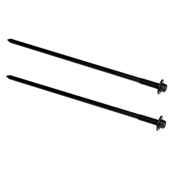 KarParts360 For Chrysler Concorde 1998-2004 Headlight Mounting Screw Driver And Passenger Side | Pair | Black | Steel