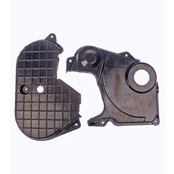 KarParts360 For Chrysler PT Cruiser 2003 04 05 06 07 2008 Timing Cover Set | Plastic Material | Black | Replacement For 4884409AA, 4884410AA