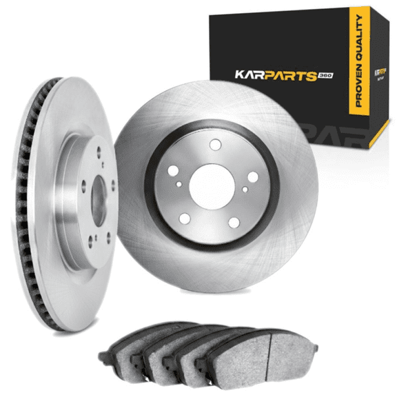 KarParts360 For Chrysler Pacifica 2004 05 06 07 2008 Brake Set Front | Cast Iron | Excluded Calipers | Vented | Plain Rotor Style