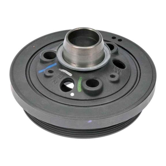 KarParts360 For Dodge Durango 2018 2019 Harmonic Balancer | Cast Iron | Black | Serpentine Drive Belt | 1 Mounting Hole | Replacement For 5038473AA