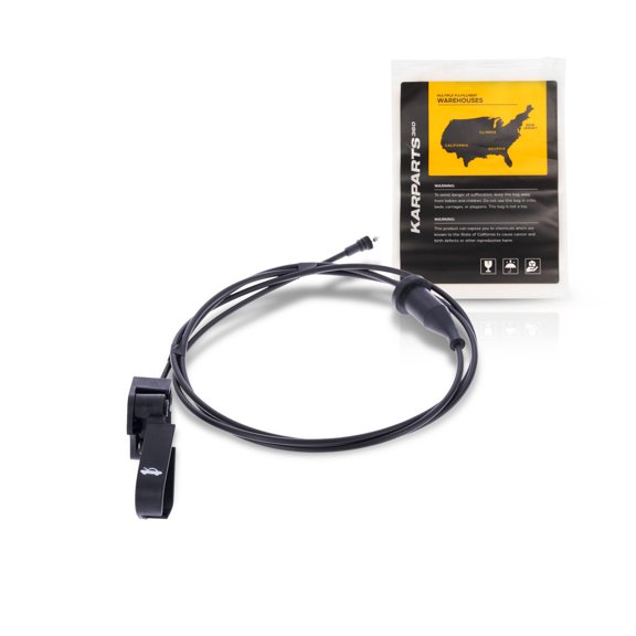 KarParts360 For Dodge Intrepid 1998-2004 Hood Release Cable | Texture Black | Plastic/Metal | With Handle | Replacement For 4580280AC