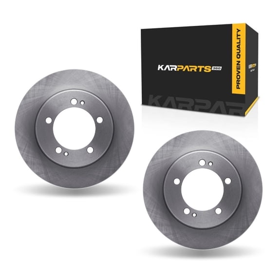 KarParts360 For Eagle Talon 1990 91 92 93 1994 Brake Rotor Set Rear | Cast Iron | Rotors Only Design | 1-Piece Construction