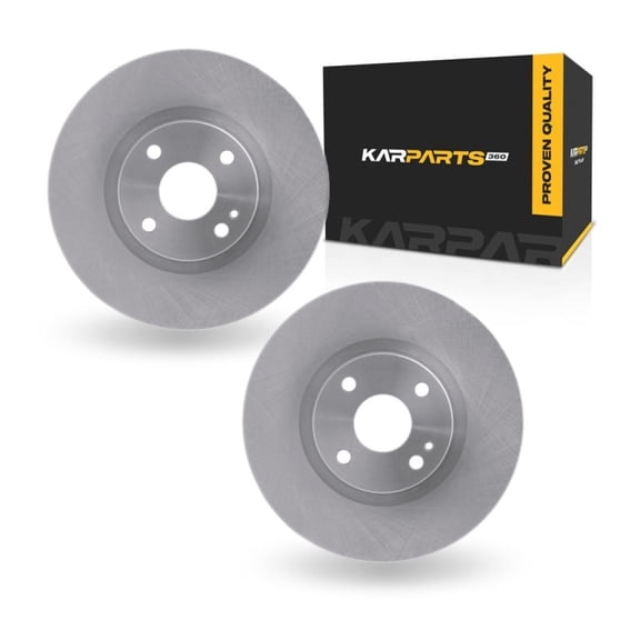 KarParts360 For Fiat 124 Spider 2017 2018 2019 2020 Disc Brake Rotors | Front | Set Of 2 | Cast Iron Material