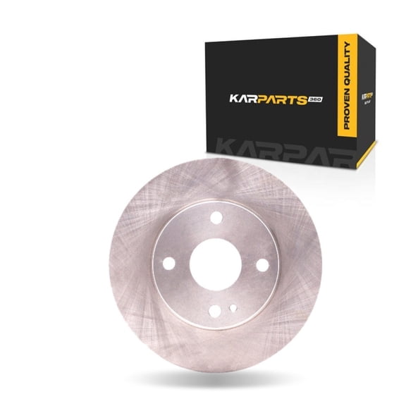 KarParts360 For Ford Escort 1991 92 93 94 95 1996 Disc Brake Rotor | Front | Cast Iron Material | Vented Type | 4 Lug Holes