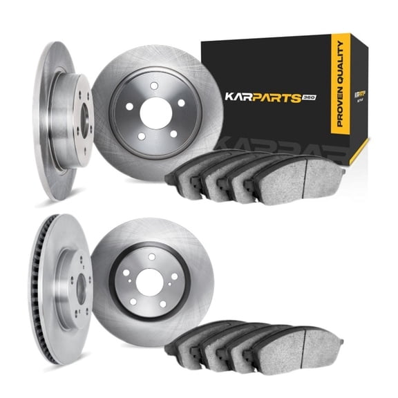 KarParts360 For Ford Expedition 1999 2000 2001 2002 Brake Set Front And Rear