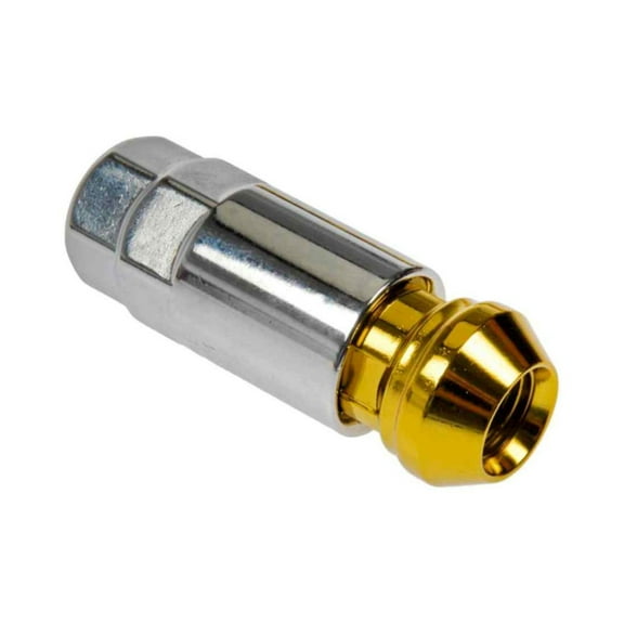 KarParts360 For Ford F-100 Ranger 1996 Acorn Nut Lock Set | Steel | Gold Color | External Lock Design Pattern | Fine Thread Type