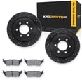 thumbnail image 1 of KarParts360 For Ford F-150 2015 2016 2017 Brake Rotor Set | Drilled And Slotted, 1 of 8
