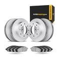 thumbnail image 1 of KarParts360 For Ford F-350 Super Duty 1999 00 01 02 03 2004 Brake Rotor Set | Front and Rear | Plain Style | With Brake Pads, 1 of 4