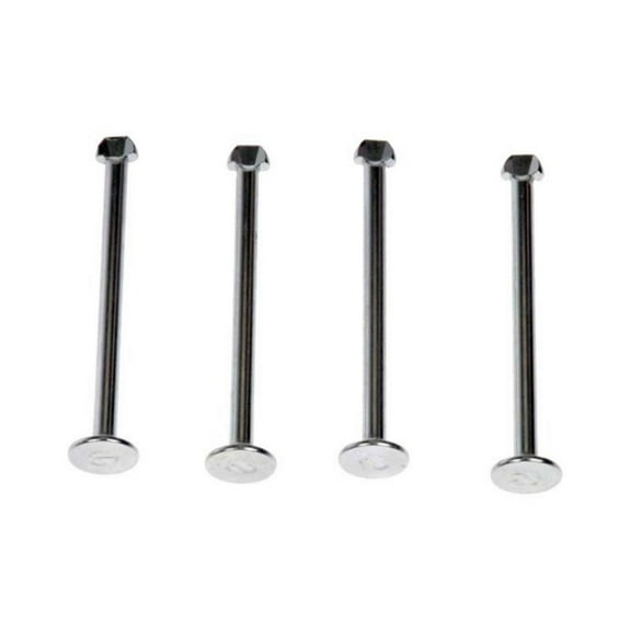 KarParts360 For Ford F-350 Super Duty 2005-2012 Brake Spring Hold Down Pin | 4 Pieces | Steel Material | Gray | 0.127 Inches Diameter | Flanged End