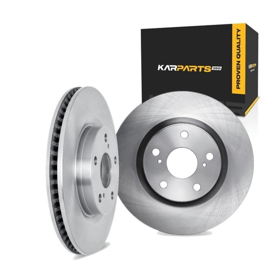 KarParts360 For Ford Ranger 1998-2011 Brake Rotors Front | Cast Iron | Rotors Only Design | 1-Piece Construction