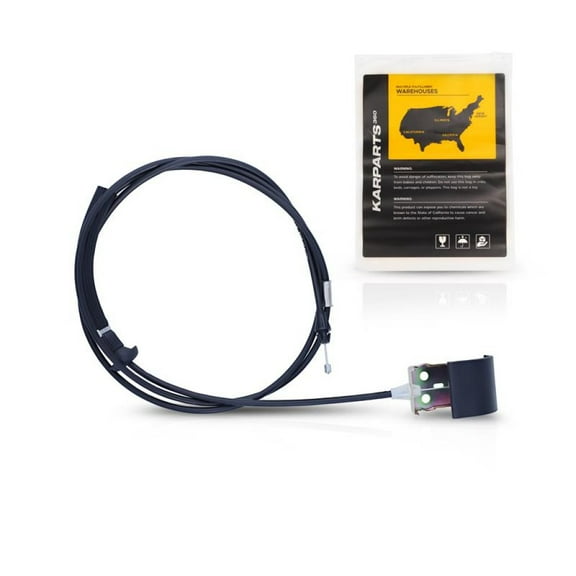 KarParts360 For Ford Ranger 1998-2011 Hood Release Cable | Black | Plastic/Metal | Replacement For 1L5Z16916AA, F87Z16916BA