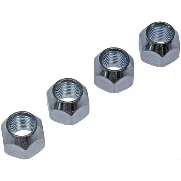 KarParts360 For Ford Ranger 2000-2012 Wheel Lug Nut | 4 Pieces | Chrome Finish | Standard | Made Of Steel | 1/2-20 Thread Size | With Open End Design