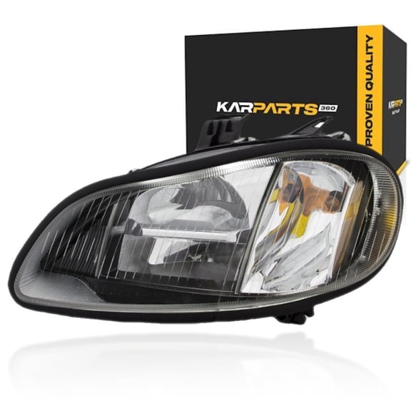 KarParts360 For Freightliner M2 2004-2024 Headlight Driver Side | Black Housing | LED High/Low Beam | With Bulbs