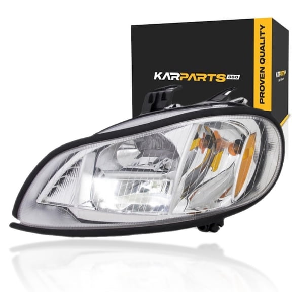 KarParts360 For Freightliner M2 2004-2024 Headlight Driver Side | Chrome Housing | LED High/Low Beam | With Bulbs