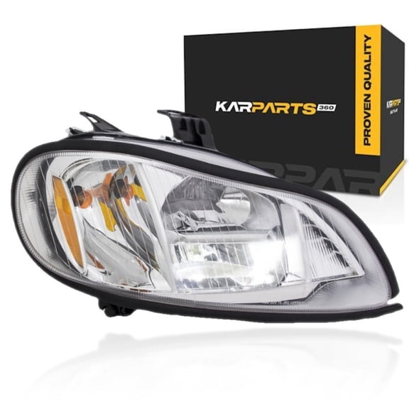 KarParts360 For Freightliner M2 2004-2024 Headlight Passenger Side | Chrome Housing | LED High/Low Beam | With Bulbs