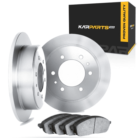 KarParts360 For Freightliner Sprinter 3500/2500 2019 2020 2021 Brake Set | Rear | Cast Iron Rotor | Excluded Calipers | Plain Rotor Style