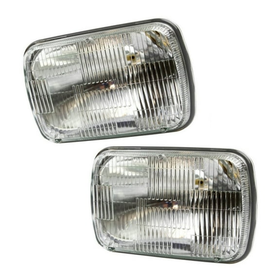 KarParts360 For GMC Safari 1990-2005 Headlight Assembly Driver And Passenger Side | Pair | Seal Beam | Replacement For GM2500110 | 16522984, 25949657