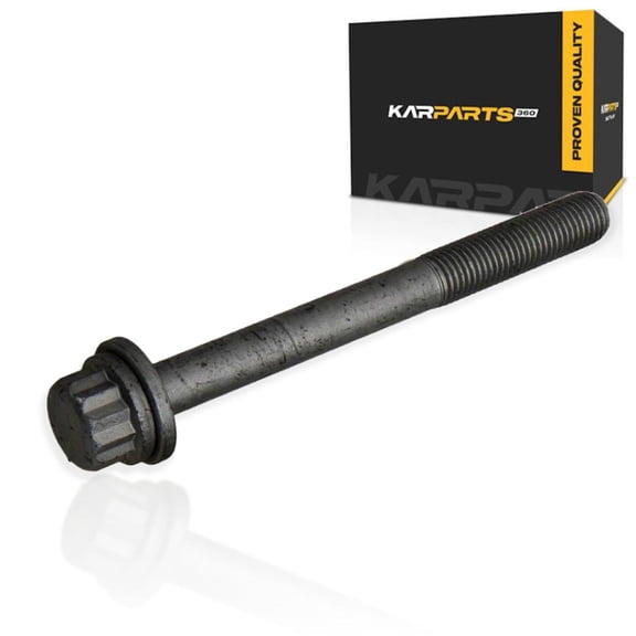 KarParts360 For GMC Savana 2500/3500 2006-2016 Engine Cylinder Head Bolt | Steel | Black | 12 Point Head Drive | Replacement For 11610681