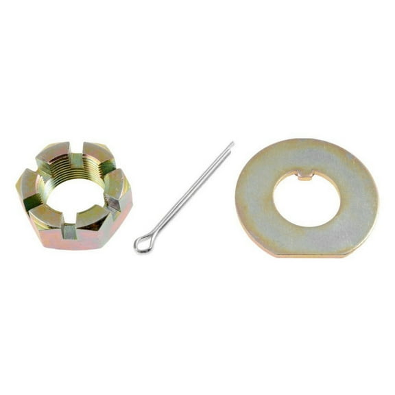 KarParts360 For GMC Savana 3500 1996-2002 Spindle Nut Set | M20-1.25 Thread Size | 1 Cotter Pin; 1 Nut; 1 Washer | Replacement For 15589426, 15589460