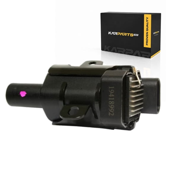 KarParts360 For GMC Sierra 3500 2001-2006 Ignition Coil | Black | Coil Pack | Distributor Less Ignition | Bolt Mount | Blade Terminal
