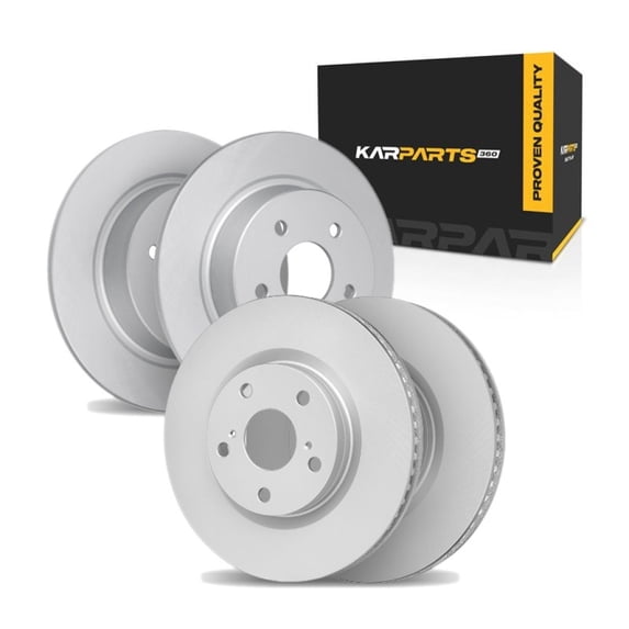 KarParts360 For Honda Accord 2016 2017 Brake Rotors | Front and Rear | Set Of 4 | Cast Iron Material