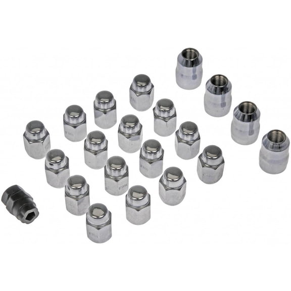 KarParts360 For Honda Odyssey 2011-2017 Wheel Lock Set | Steel | Chrome | Regular Grade | Acorn Nut Head | 5 Bolt Grade | Internal Lock Design