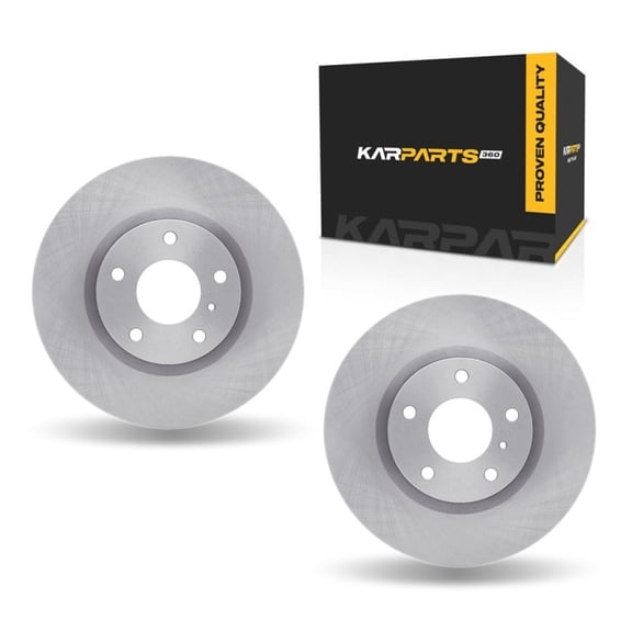 KarParts360 For Infiniti G35 2003 2004 2005 Brake Rotor Set Front | Cast Iron