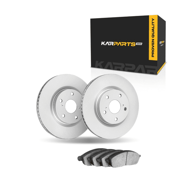 KarParts360 For Infiniti G35 2003 2004 2005 Brake Set Front | Cast Iron | Plain Rotor | Performance/Racing