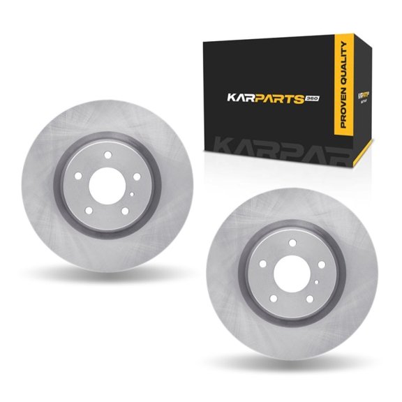 KarParts360 For Infiniti G35 2003 2004 Brake Rotor Set Front | Cast Iron
