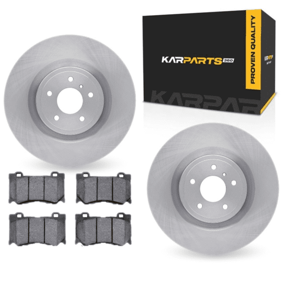 KarParts360 For Infiniti G37 2008 09 10 11 12 2013 Brake Rotor Set | Cast Iron Rotor Material