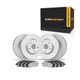 thumbnail image 1 of KarParts360 For Infiniti M45 2003 2004 Brake Rotor Set | Front and Rear | Cast Iron Rotor | Performance / Racing Driving Style | Plain Rotor Style, 1 of 4