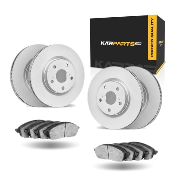 KarParts360 For Infiniti M56 2011 2012 2013 Disc Brake Set | Front and Rear | With 5000 Advanced Series Brake Pads