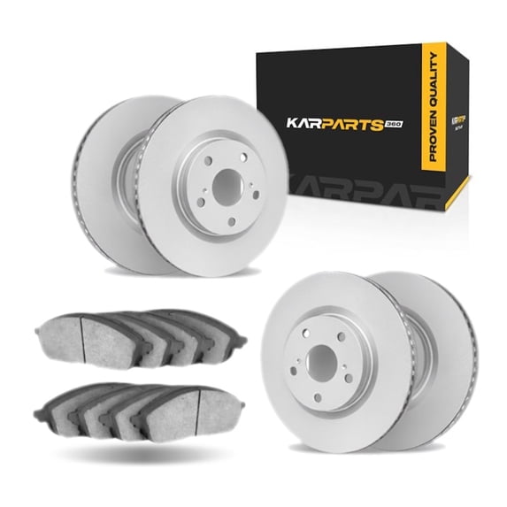 KarParts360 For Infiniti Q60 2014 2015 Brake Rotor Set | Front and Rear | Cast Iron Rotor | Plain Rotor Style | Performance/Racing Driving Style