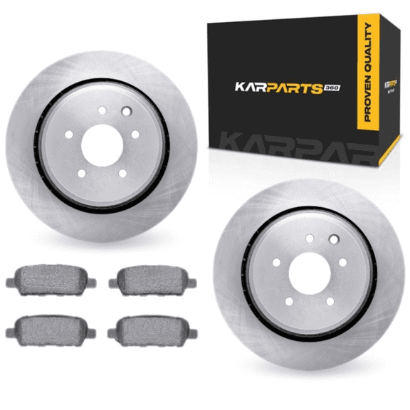 KarParts360 For Infiniti Q60 2014 2015 Brake Rotor Set Rear