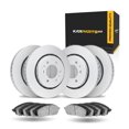thumbnail image 1 of KarParts360 For Infiniti QX80 2014-2025 Disc Brake Set | Front and Rear | With 5000 Advanced Series Brake Pads, 1 of 4