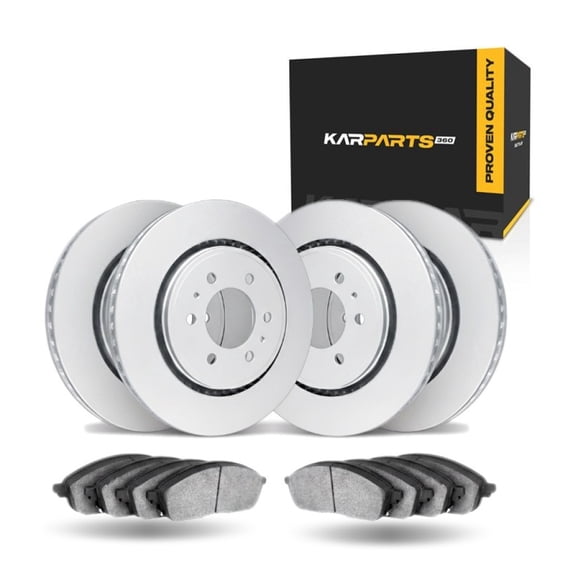 KarParts360 For Infiniti QX80 2014-2025 Disc Brake Set | Front and Rear | With 5000 Advanced Series Brake Pads