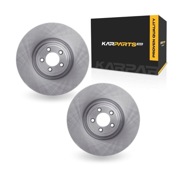 KarParts360 For Jaguar XKR-S 2012 2013 2014 2015 Brake Rotors Front