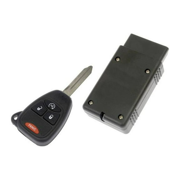 KarParts360 For Jeep Compass 2010-2017 Keyless Entry Remote | Black Color | 4 Buttons | Replacement For 68002316AA, 68002316AB