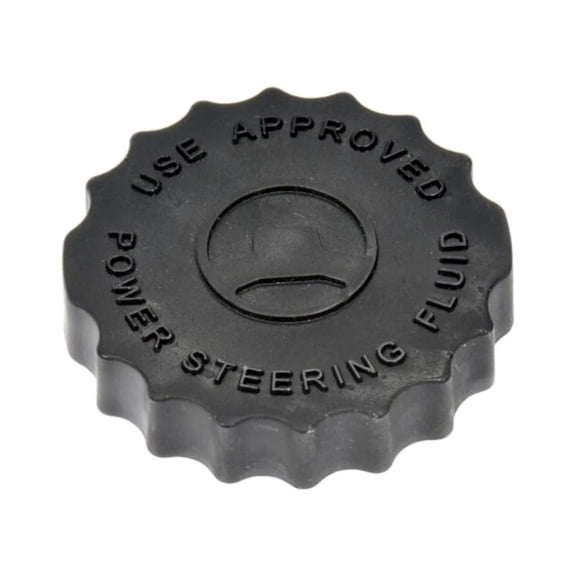 KarParts360 For Jeep Compass/Patriot 2007-2017 Power Steering Reservoir Cap | Plastic | Black | Screw-On Attachment | 22.5 Millimeters Diameter