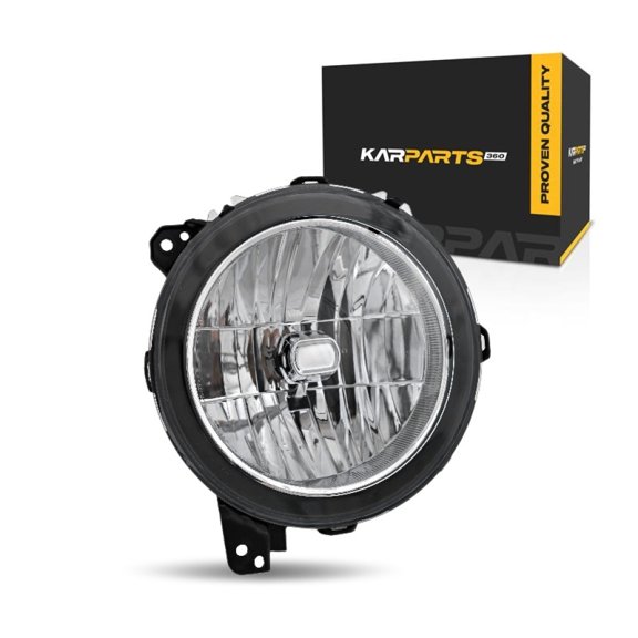 KarParts360 For Jeep Gladiator 2020 21 22 23 24 2025 Headlight Driver Side | CAPA | With Bulbs | Replacement For CH2502314, CH2502314C | 55112873AG