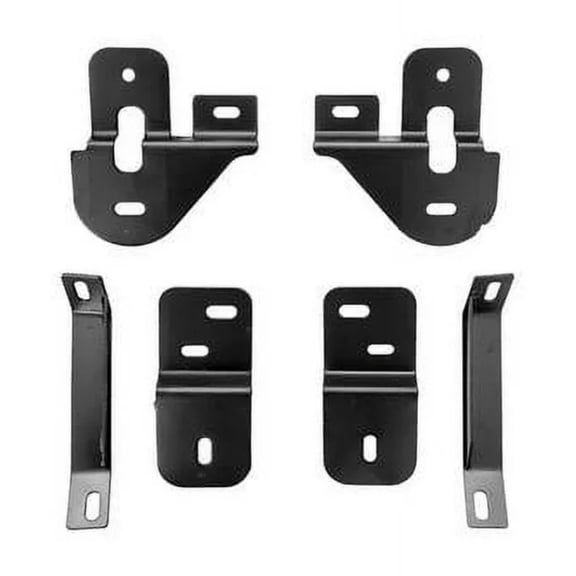 KarParts360 For Jeep Gladiator 2020 Sure Step Side Bars | Pair | 4 Step Drop Down | Gloss Black