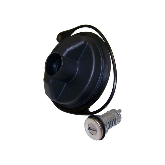 KarParts360 For Jeep Liberty 2002-2011 Gas Cap | Black | Metal/Plastic | Uncoded Lock Cylinder And Tether | Excluded Tumblers