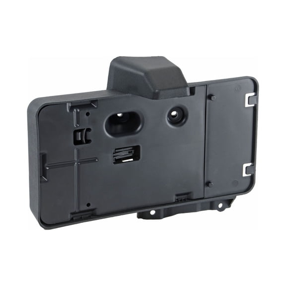 KarParts360 For Jeep Wrangler JK 2007-2018 License Plate Bracket | Rear | Black | Plastic/Steel | With Light | Excluded Light Lens