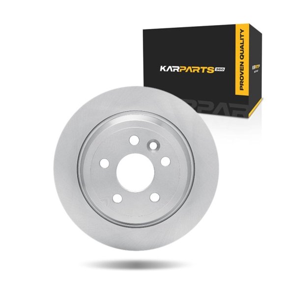 KarParts360 For Land Rover LR2 2013 2014 2015 Disc Brake Rotor | Rear | 302 Millimeters/11.89 Inches Outside Diameter | 5 Stud/Lug Hole