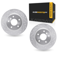 thumbnail image 1 of KarParts360 For Land Rover Range Rover 1995-2002 Brake Rotor Set | Silver, 1 of 4