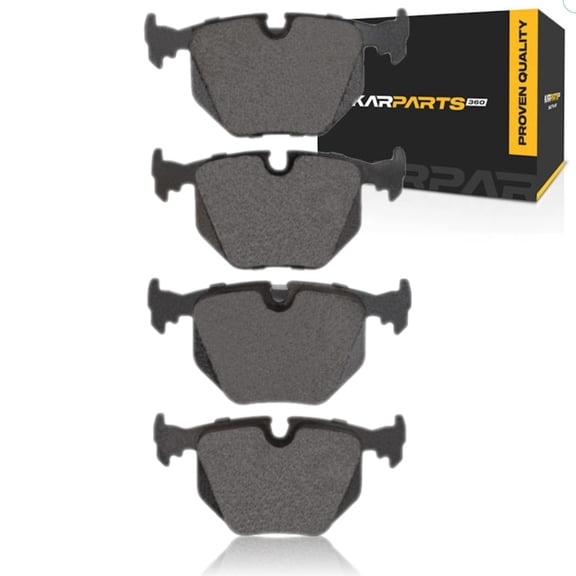 KarParts360 For Land Rover Range Rover 2003 2004 2005 Disc Brake Pads | Electronic Pad Wear Sensor | 58.2 Millimeters / 2.29 Inches Inner Height